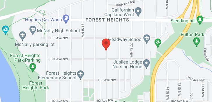 map of 10416 79 ST NW